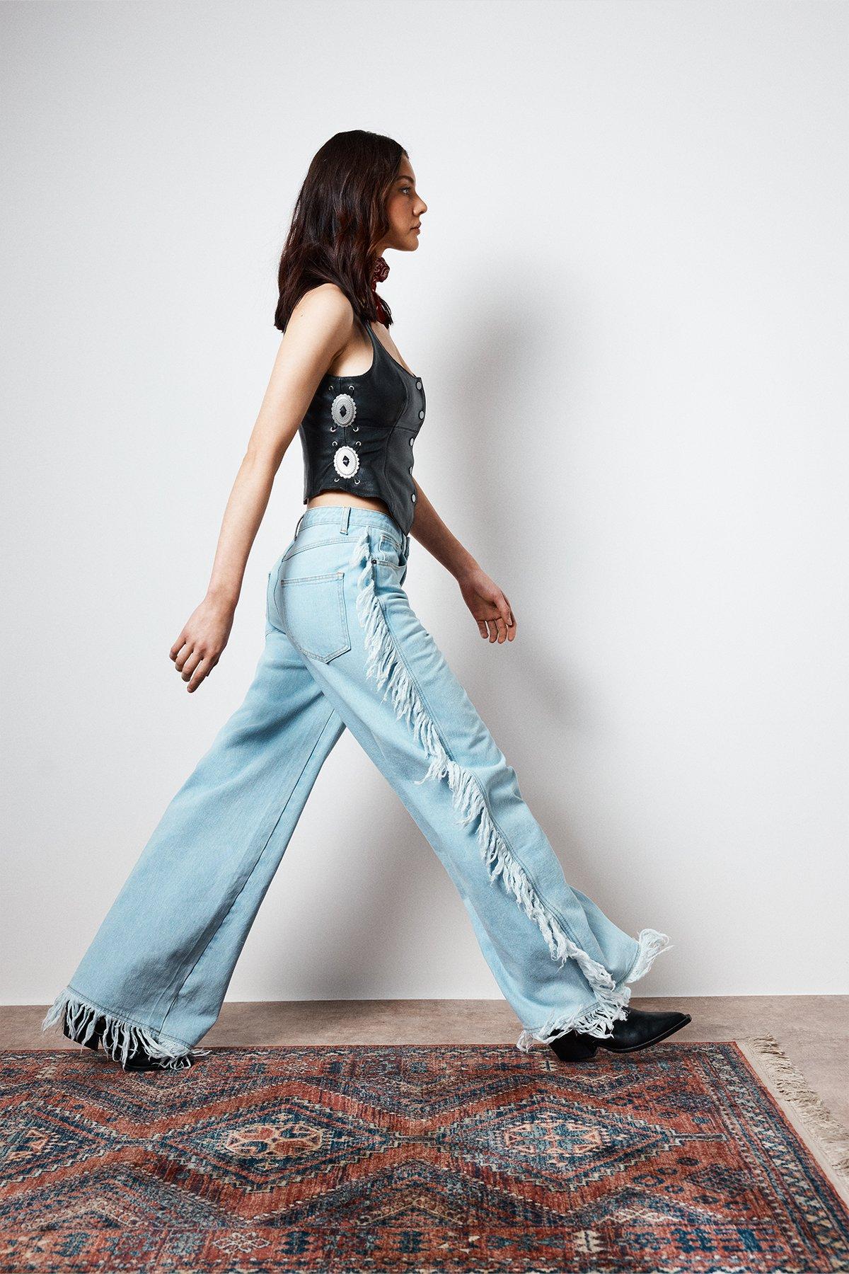 Zig Zag Sequin Jean | Nasty Gal